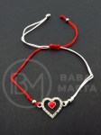 Mărgele metallice Martenitsa cu cristal 1 pachet 12 buc 104674