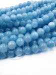Mărgele de acvamarin 8mm ~47 bucăți 1 buc 352869