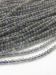 Labradorit ~2mm mărgele fațetate gaură 0.5mm ~190 bucăți 39cm 1wt 352995