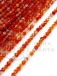 Mărgele de carneol ~3mm fațetate ~125 bucăți 352633