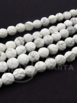 Bilă fațetată albă Howlite 6mm ~61 buc 352525