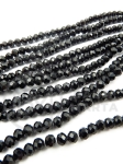 Şir de cristale 4x3mm negru ~110 buc 39cm 1 buc 342059