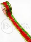 Panglică textilă CRĂCIUN lățime 38mm - lungime ~2,70 metri 462234