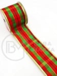 Panglică textilă CRĂCIUN lățime 63mm - lungime ~2,70 metri 462235
