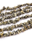 Piatră naturală Jaspis Dalmațian 5-9mm 80cm 1 buc 355169