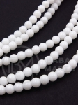 Bilă albă de agate 4mm ~100 buc 351566