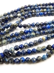 Mărgele fațetate Lapis Lazuli 4mm gaură 0.5mm ~93 pieces 39cm 1 șir 353457