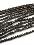 Obsidian natural ~2mm bilă fațetata 40cm ~170 bucăți 1buc 352535